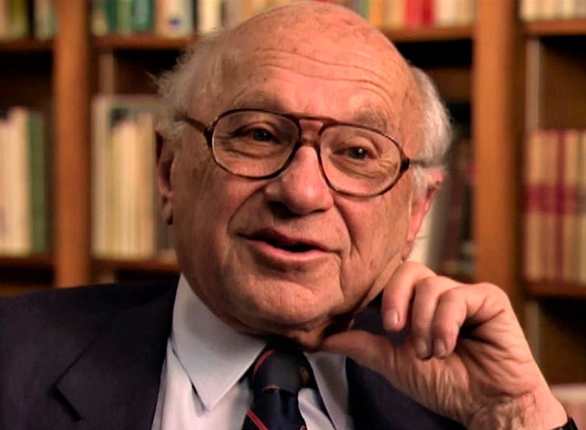 Milton Friedman a color