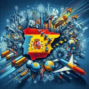 Ilustración editorial sobre libertad económica e instituciones en España