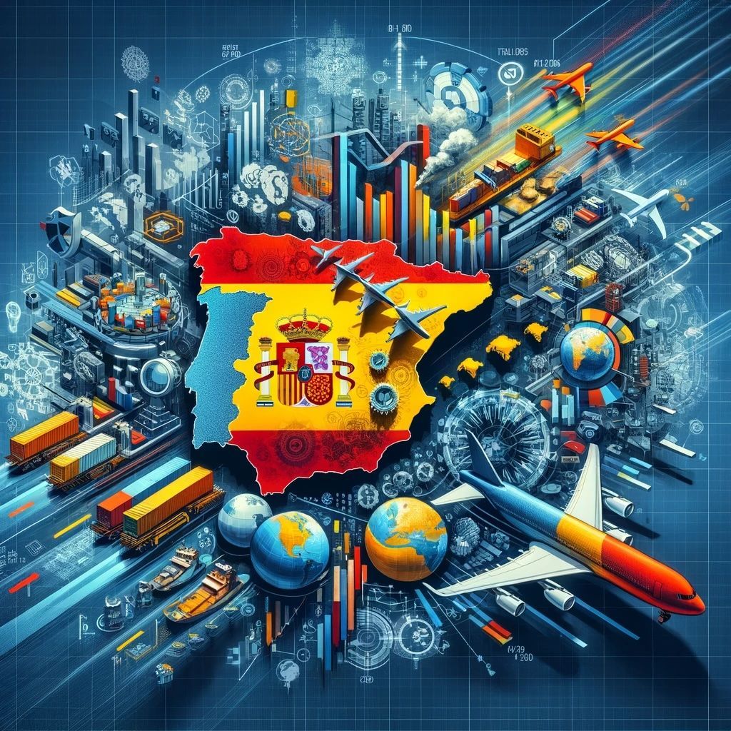 Ilustración editorial sobre libertad económica e instituciones en España