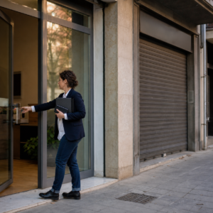 Empresaria abre un local junto a otro establecimiento cerrado